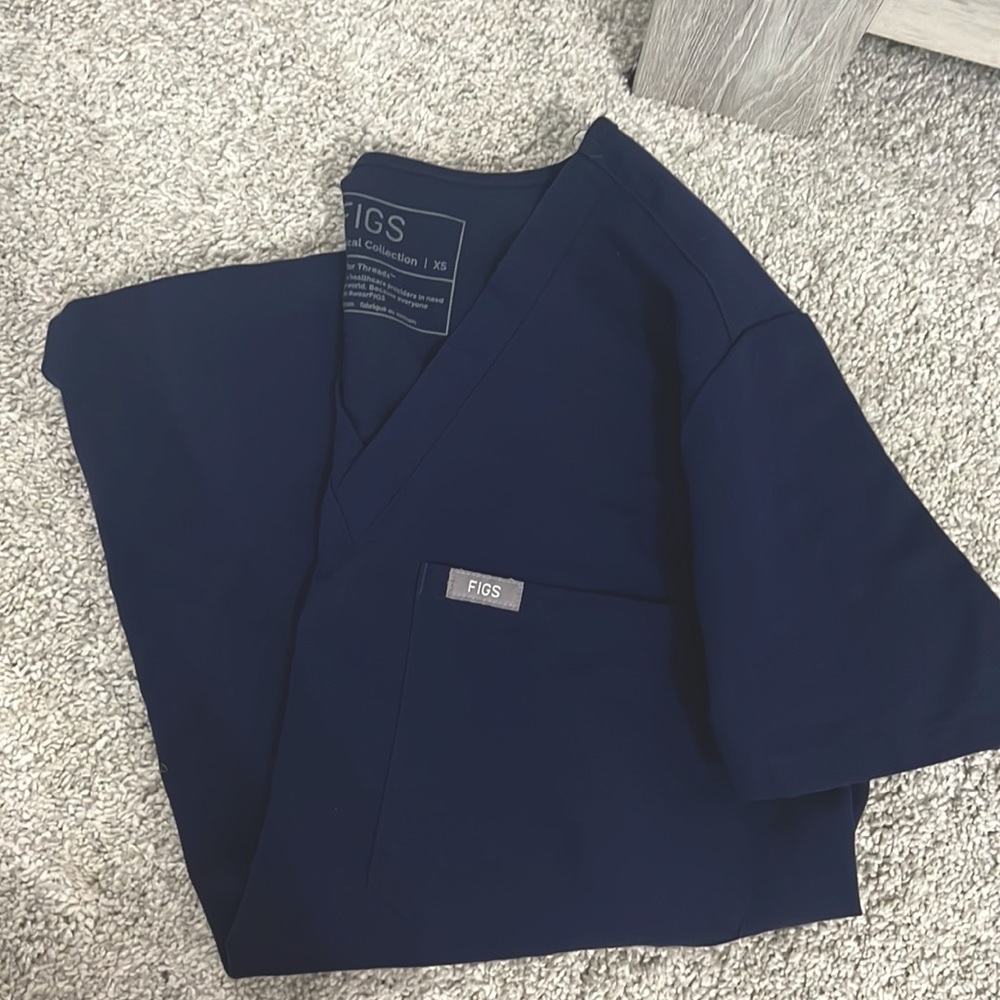 Figs Scrub Top XS